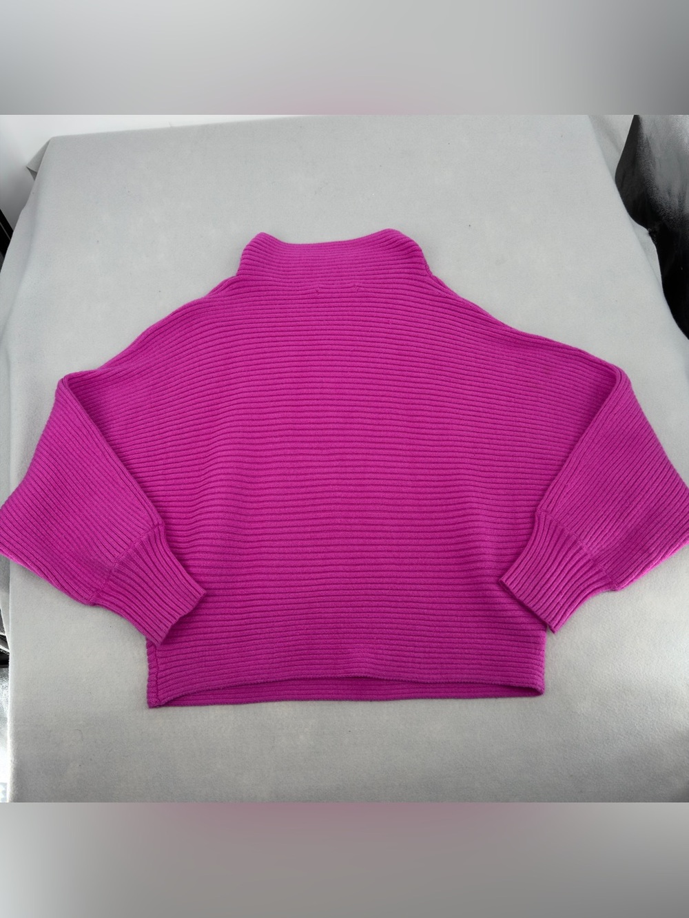 Anthropologie The Kendall Mock Neck Sweater in Pink Sz XL